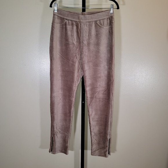 Pantalon Susan Graver Jambe Droite – Velours Côtelé Chocolat, Taille M, Neuf Sans étiquette